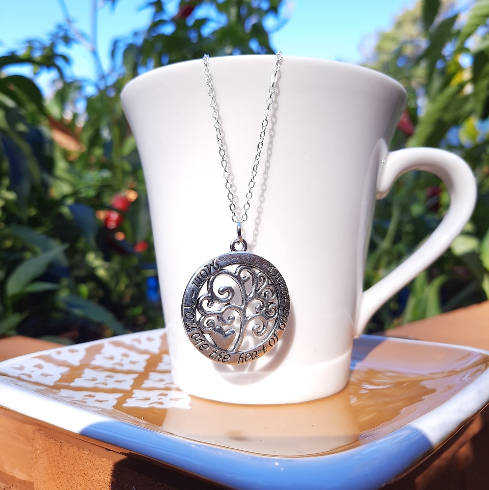 Mom You are the Heart of our Family Tree Necklace